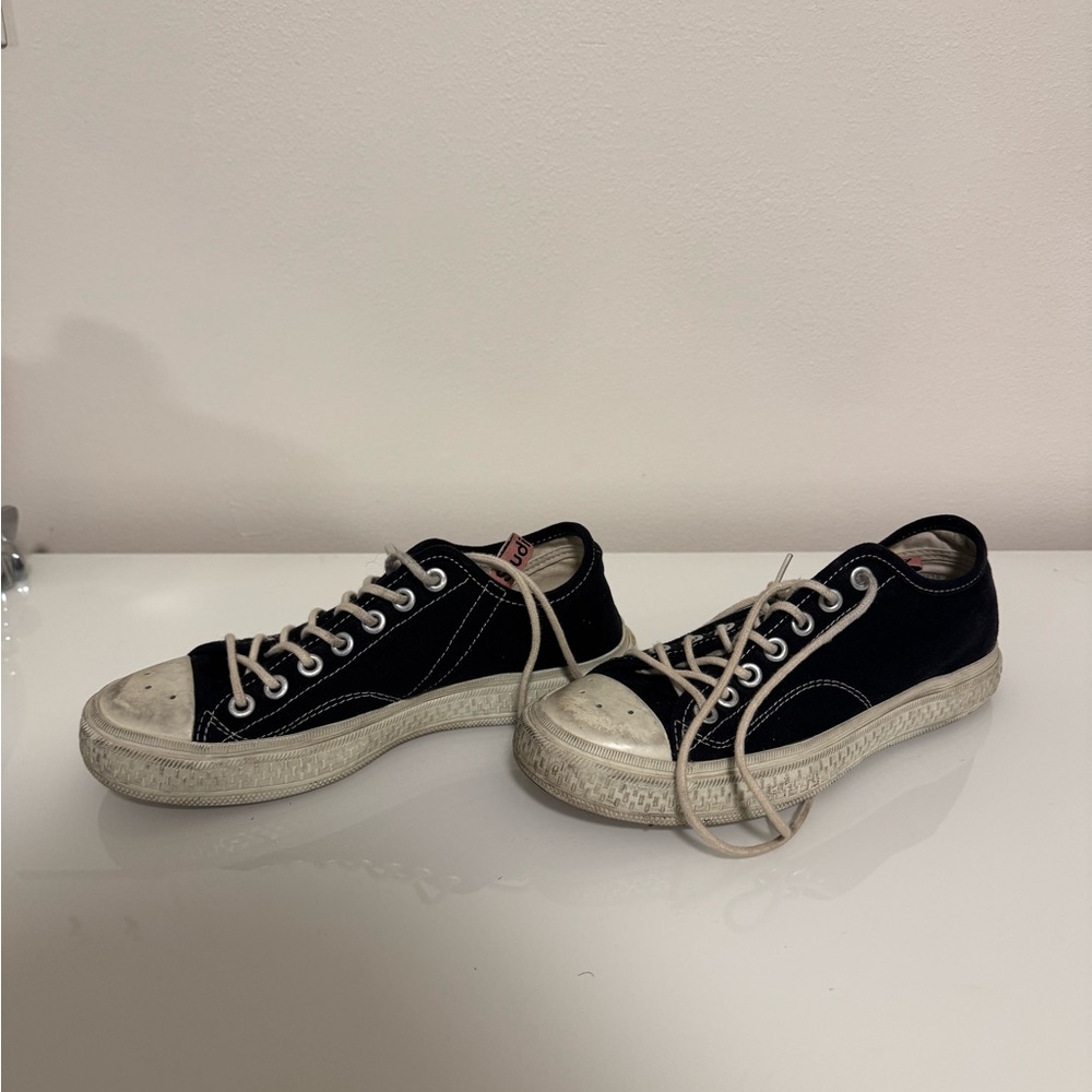 Acne Ballow  Black and White Women's Sneakers